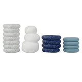 Zyra Modern Minimalist Handmade Concrete Stacked Ring Planter Set with Drainage Holes