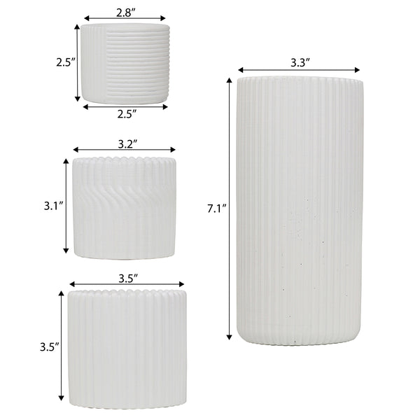 Dimension Image Matte White (Set of 4)