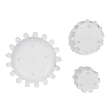 Grovea Modern Minimalist Handmade Concrete Bubble Cylinder Vase Set with Decorative Tray
