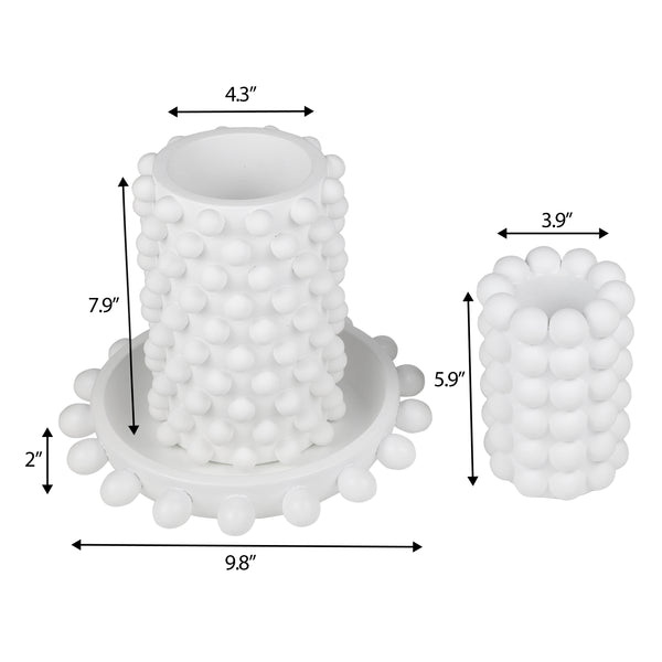 Dimension Image Matte White (Set of 3)
