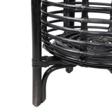 Leafra 33.5" Bohemian Minimalist Handmade 2-Tier Rattan Indoor Planter Stand