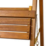 Hollis 26.5"W x 22"D x 36"H 3-Tier Acacia Wood Indoor/Outdoor Foldable Compact Freestanding Ladder Plant Stand Display Rack Shelf