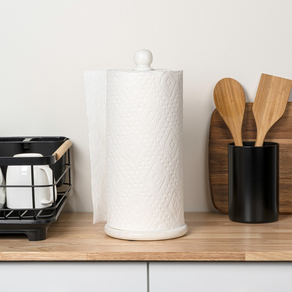 Margot Vintage Classic Marble with Non Slip Weighted Base Paper Towel Holder
