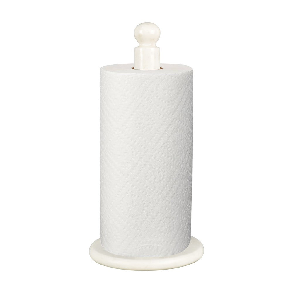 Margot Vintage Classic Marble with Non Slip Weighted Base Paper Towel Holder