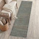 Pinehollow Distressed All-over Floral Border Non-slip Machine-washable Area Rug