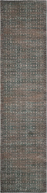 Pinehollow Distressed All-over Floral Border Non-slip Machine-washable Area Rug