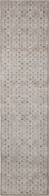 Pinehollow Distressed All-over Floral Border Non-slip Machine-washable Area Rug