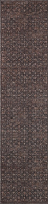 Pinehollow Distressed All-over Floral Border Non-slip Machine-washable Area Rug