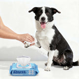 Pawlo Hypoallergenic Unscented Dog Grooming Wipes with Aloe Vera, Chamomile, and Shea Butter