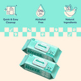 Furby Biodegradable Hydrating Hypoallergenic Unscented Dog Grooming Wipes with Aloe Vera, Chamomile, and Shea Butter