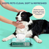 Furby Biodegradable Hydrating Hypoallergenic Unscented Dog Grooming Wipes with Aloe Vera, Chamomile, and Shea Butter