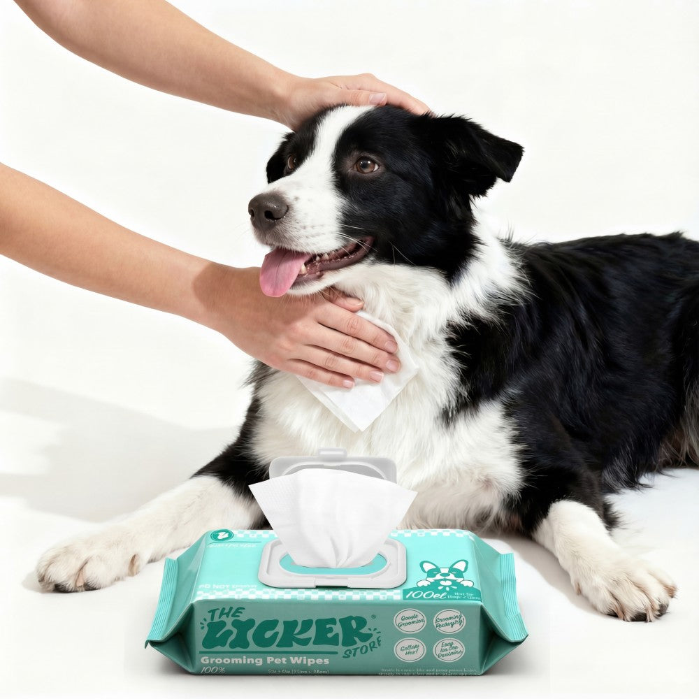 Furby Biodegradable Hydrating Hypoallergenic Unscented Dog Grooming Wipes with Aloe Vera, Chamomile, and Shea Butter