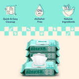 LickUp Hydrating Hypoallergenic Unscented Dog Grooming Wipes with Aloe Vera, Chamomile, and Shea Butter