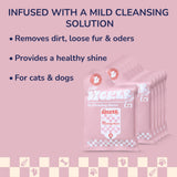 PetZip Dog Grooming Soft Glove Hypoallergenic Wipes for Dogs and Cats