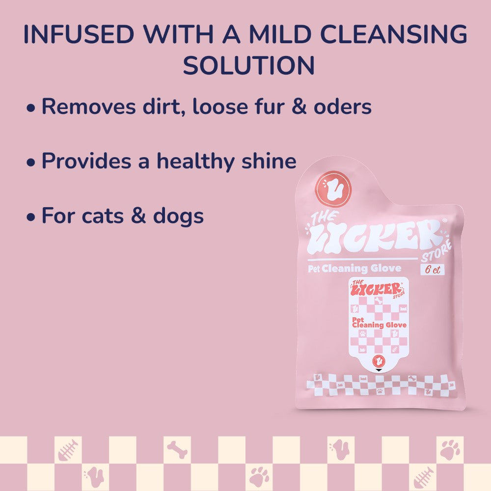 PetZip Dog Grooming Soft Glove Hypoallergenic Wipes for Dogs and Cats