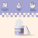 TailUp Dog Eye and Tear Stain Hypoallergenic Wipes with Extracts of Chamomile and Oat Kernel