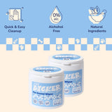 Whiskli Dog Dental Finger Hypoallergenic Wipes with Extracts of Aloe Vera Leaf, Coconut Oil, Honey