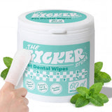 Churly Dog Dental Finger Hypoallergenic Wipes with Extracts of Aloe Vera Leaf, Coconut Oil, Honey (60 Count)