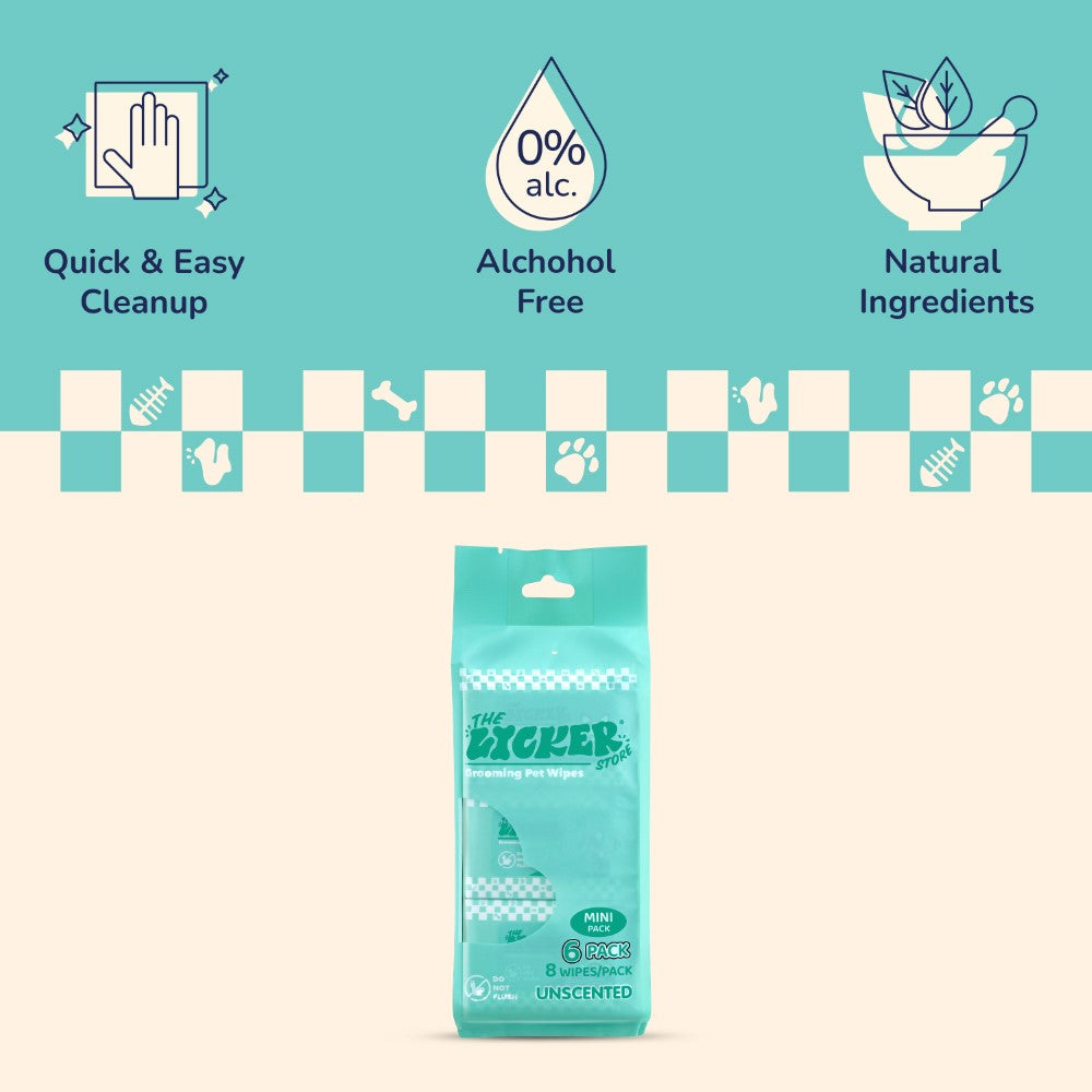 Jumpy Dog Body Hypoallergenic Wipes with Extracts of Aloe Vera Leaf, Chamomile, Shea Butter