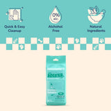 Jumpy Dog Body Hypoallergenic Wipes with Extracts of Aloe Vera Leaf, Chamomile, Shea Butter