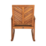 Timothy Chevron-Back Outdoor Rocking Chair
