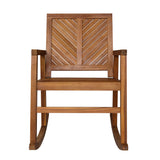 Timothy Chevron-Back Outdoor Rocking Chair