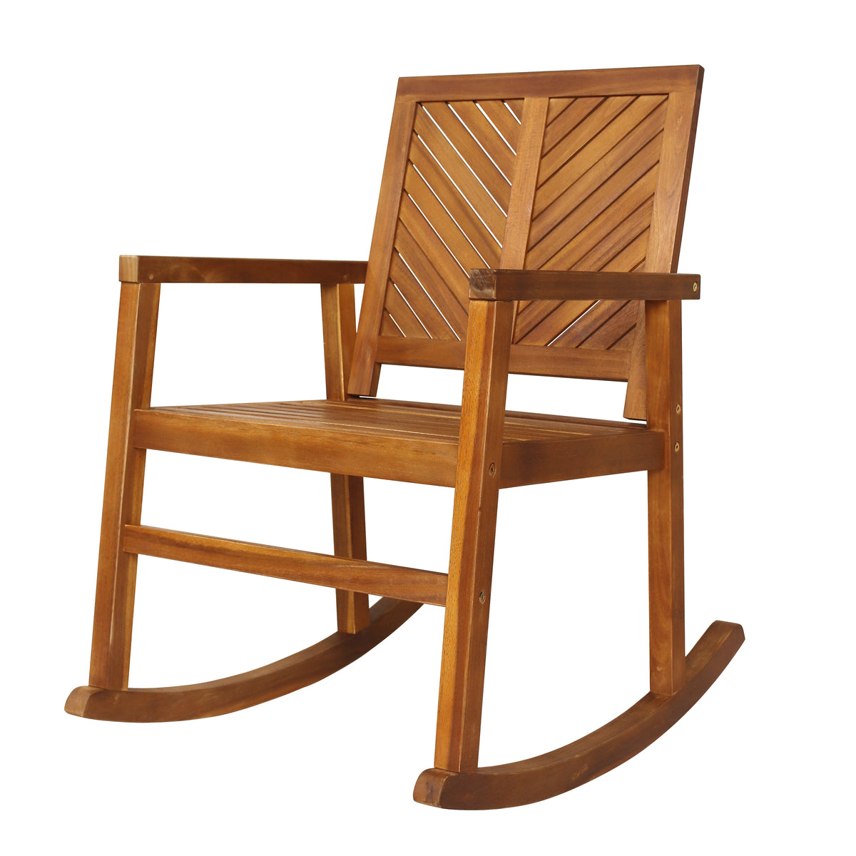 Timothy Chevron-Back Outdoor Rocking Chair