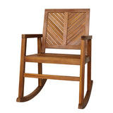 Timothy Chevron-Back Outdoor Rocking Chair