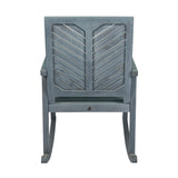 Timothy Chevron-Back Outdoor Rocking Chair