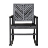 Timothy Chevron-Back Outdoor Rocking Chair