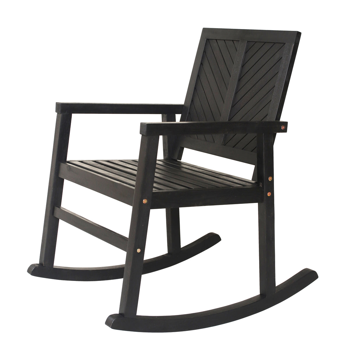 Timothy Chevron-Back Outdoor Rocking Chair