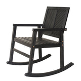 Timothy Chevron-Back Outdoor Rocking Chair