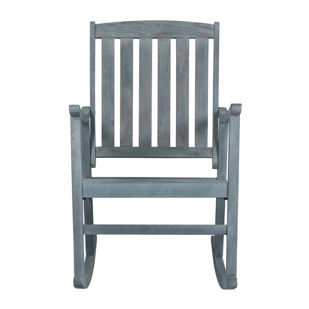 Rajon Slat-Back Outdoor Rocking Chair