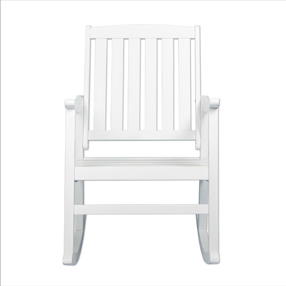 Rajon Slat-Back Outdoor Rocking Chair