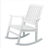 Rajon Slat-Back Outdoor Rocking Chair