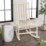 Rocco Slat-Back Outdoor Rocking Chair