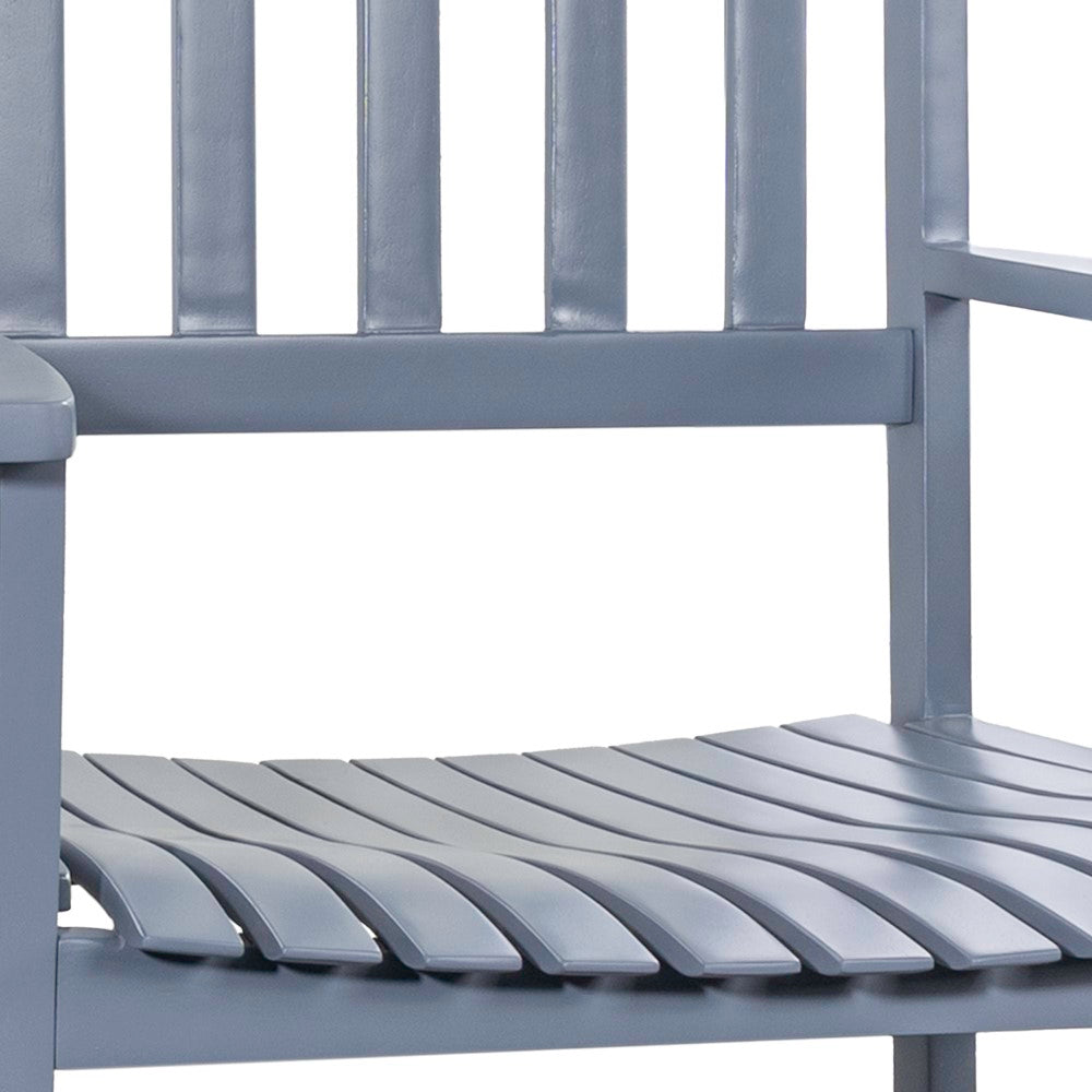 Rocco Slat-Back Outdoor Rocking Chair