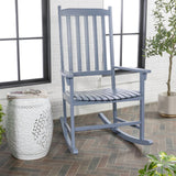Rocco Slat-Back Outdoor Rocking Chair