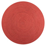 Pilu Braided Coastal Cottage Round Jute Area Rug