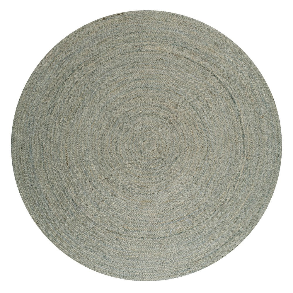 Pilu Braided Coastal Cottage Round Jute Area Rug