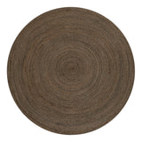 Pilu Braided Coastal Cottage Round Jute Area Rug