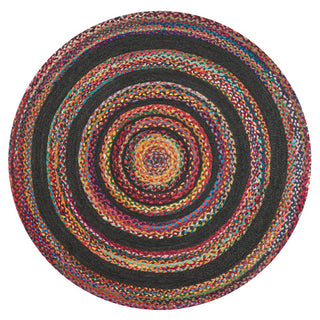 Isla Braided Bohemian Coastal Round Jute Area Rug