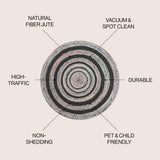 Isla Braided Bohemian Coastal Round Jute Area Rug