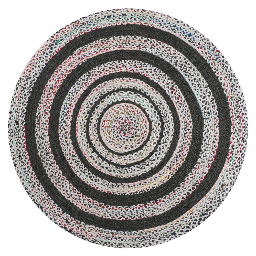 Isla Braided Bohemian Coastal Round Jute Area Rug