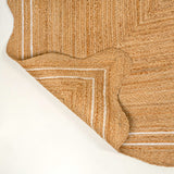 Elvoria Cottage Scallop Edge Jute Area Rug