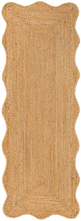 Elvoria Cottage Scallop Edge Jute Area Rug