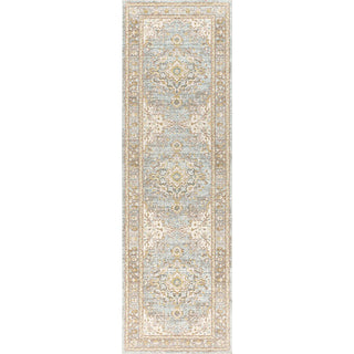 Muhu Goa Floral Medallion Traditional Area Rug