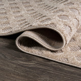 Castelo Rabat High-Low Pile Mini-Diamond Indoor/Outdoor Area Rug