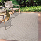 Castelo Rabat High-Low Pile Mini-Diamond Indoor/Outdoor Area Rug