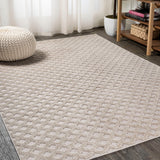 Castelo Rabat High-Low Pile Mini-Diamond Indoor/Outdoor Area Rug